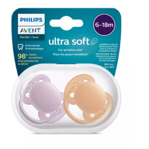Suzete din silicon Ultra Soft Girl 6-18m 2 buc Avent
