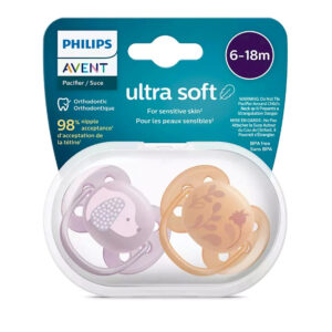 Suzete din silicon Ultra Soft Girl 6-18m 2 buc Avent
