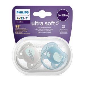 Ultra Soft Suzeta din silicon Boy 6-18m 2 buc Avent