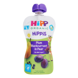Pireu din fructe pere,prune si cocaza nragra 100 G HiPP