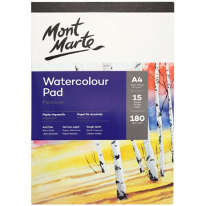 Mapa hartie pentru acuarela A4 180 gr/m2, 15 foi, hartie germana Mont Marte