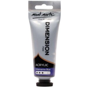 Vopsea acrilica Dimension 75ml, in tub, ultramarine blue Mont Marte