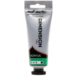 Vopsea acrilica Dimension 75ml, in tub, emerald green Mont Marte