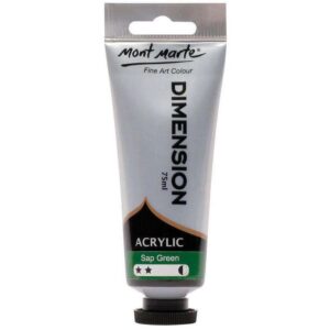 Vopsea acrilica Dimension 75ml, in tub, sap green Mont Marte
