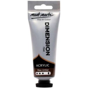 Vopsea acrilica Dimension 75ml, in tub, raw umber Mont Marte