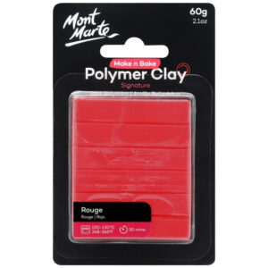 Argila polimerica pentru cuptor 60gr, rouge Mont Marte