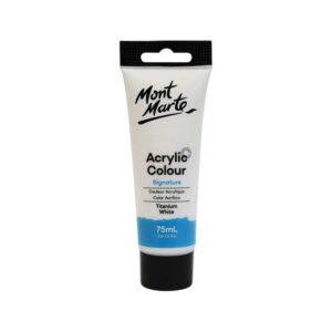 Vopsea acrilica Signature 75ml, in tub, titanium white Mont Marte