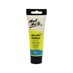 Vopsea acrilica Signature 75ml, in tub, lemon yellow Mont Marte