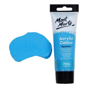 Vopsea acrilica Signature 75ml, in tub, cerulean blue Mont Marte