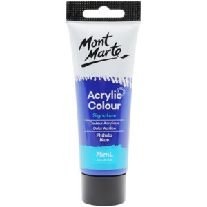 Vopsea acrilica Signature 75ml, in tub, phthalo blue Mont Marte