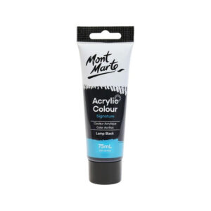 Vopsea acrilica Signature 75ml, in tub, lamp black Mont Marte