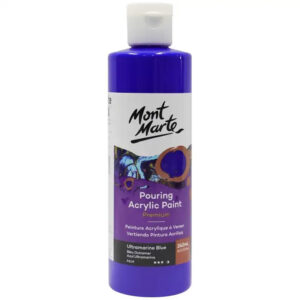 Vopsea acrilica pentru tehnica pouring 240ml, ultramarine blue Mont Marte