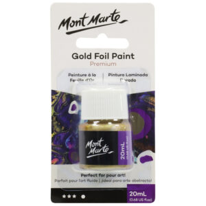 Vopsea lichida cu efect de foita metalica 20ml, gold Mont Marte