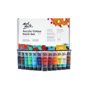 Set vopsele acrilice 12 culorix75ml Mont Marte