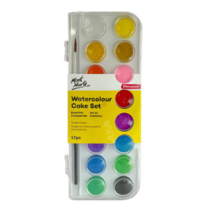 Set acuarela Discovery Cake 16 culori, cu pensula Mont Marte