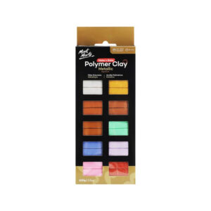 Set argila polimerica pentru cuptor 10 culori metalice, 100gr Mont Marte
