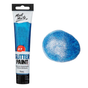 Vopsea Glitter 75ml, dark blue Mont Marte