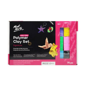 Set argila polimerica pentru cuptor 75 buc. Mont Marte