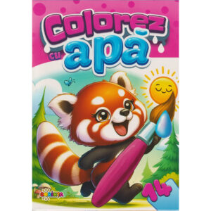 Colorez cu apa:14 (Panda Rosie)