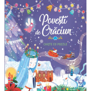 Carte Povesti de Craciun,carte cu puzzle Cartego