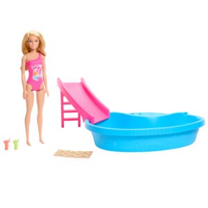 Set de joc Papusa Barbie si Piscina Mattel