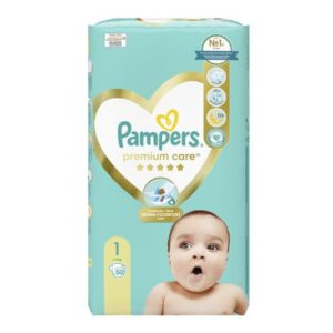 Scutece Pampers Premium Care 1 NEW BORN (2-5 kg), 50