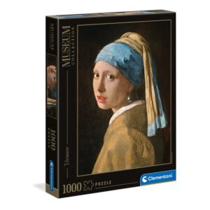 Puzzle- Museum Vermeer, Girl with pearl, 1000 piese Clementoni