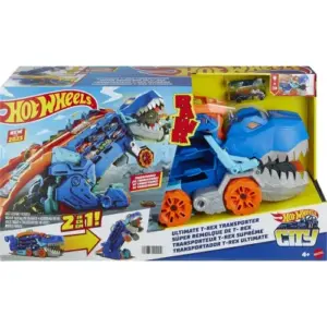 Masina Ultimate T-Rex Transporter Hot Wheels MATTEL