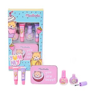 Set pentru unghii si buze in cutiuta metalica Yummy Makeup MARTINELIA