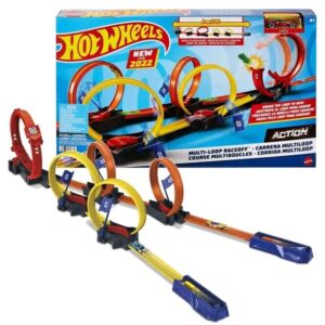 Set joc transport Hot Wheels Action Multi Loop Race-off MATTEL