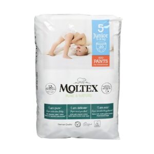Scutece-chilotei Moltex Nature 5 Junior eco hipoalergici 9-14 kg N20