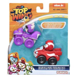 Set 2 figurine/vehicule Mission Control Racers Top Wings HASBRO