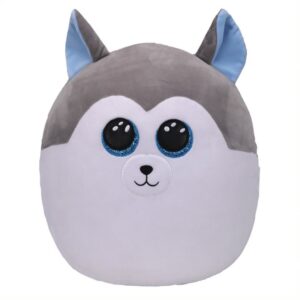 Jucarie de plus/perna, Catel husky Slush 22 cm, Squish a Boos/Ty