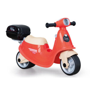 Tolocar Scuter p/u copii rosu cu portbagaj 18+luni Smoby