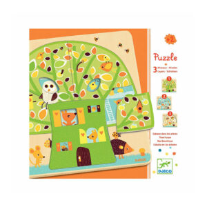 Puzzle lemn in 3 straturi copacul DJECO