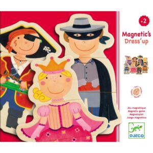 Joc Magnetic/lemn Dress'up DJECO