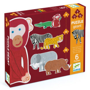 Set de 3 puzzle-uri evolutive cu 9, 12 si 15 piese Miamuta si prieteni Djeco