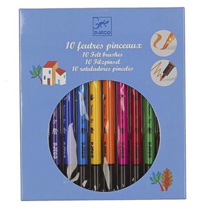 Carioci cu doua capete/pensula 10 cul. Classic Djeco