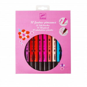 Carioci cu doua capete/pensula 10 cul. Sweet Djeco