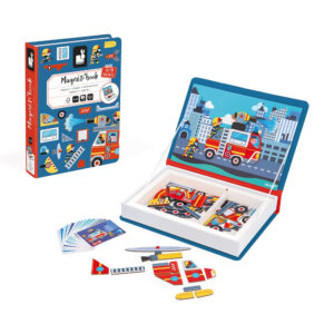 Joc educativ magnetic Pompieri Janod
