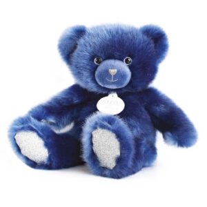 Jucarie plus Ursulet albastru inchis 30 cm DOUDOU