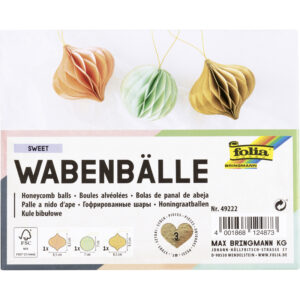 Set decoratiuni din hartie 3D, 3 buc. Folia