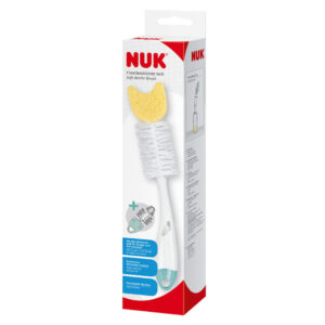 Perie cu bureta pentru biberoane si tetine Nuk