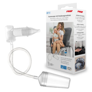 Aspirator nazal pentru bebelusi, cu adaptor pentru aspiratorul casnic Reer