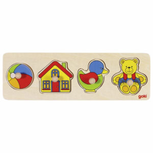 Puzzle din lemn cu suport cm Goki
