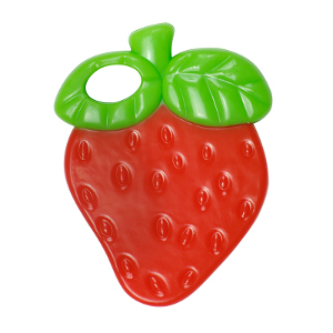 Jucarie POMA pentru dentitie din silicon Capsunica 4+