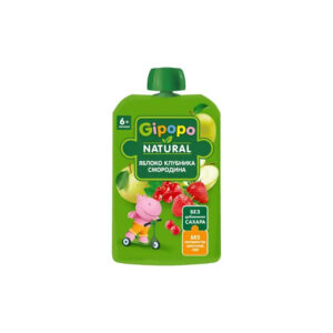 Piure Fructe Padure, Mar, Capsuna, Coacaza Rosie 6+luni 90g GIPOPO