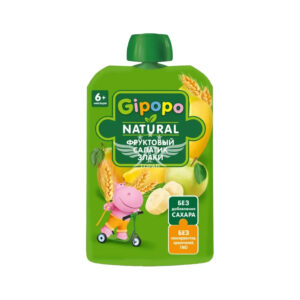 Piure Salata Fructe cu Cereale 6+luni 90g GIPOPO