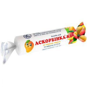 Ac.ascorbic cu zahar cu aroma de mango comp.25mg N10