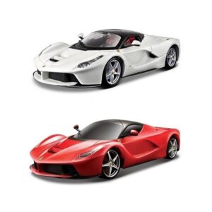 Model - LA FERRARI (rosu,alb 1:24)BBURAGO
